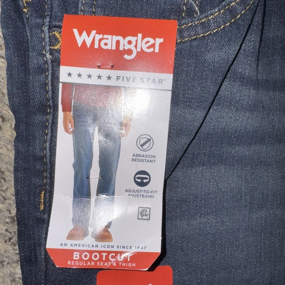 Lot Of 2  Wrangler Boys Jeans Five Star Premium Bootcut  12 Regular